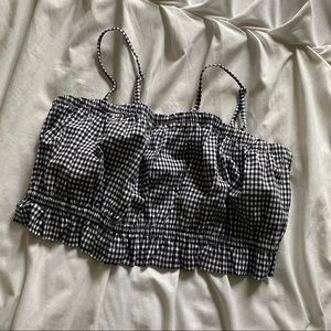 NWT PACSUN LA Hearts Gingham Crop